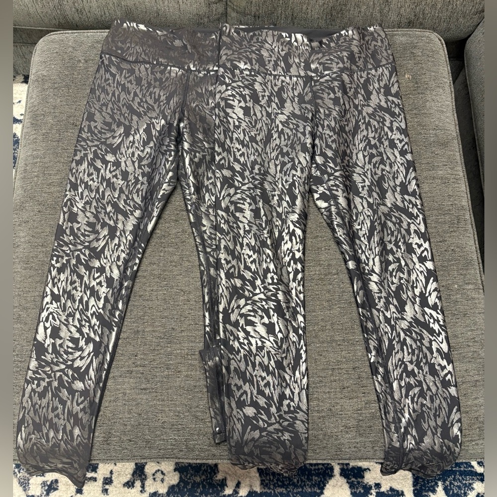 Old Navy Bundle of Black Cheetah Pattern Workout Leggings
